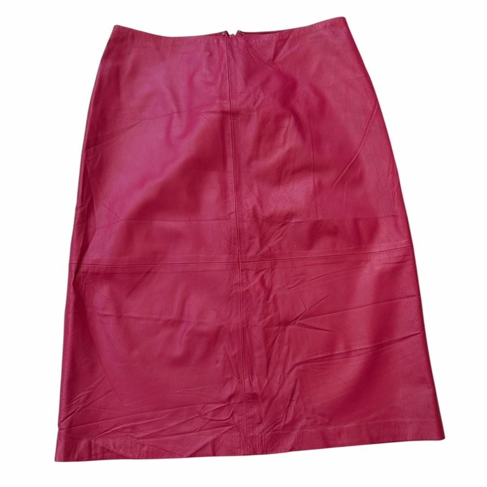 GAP NWT A Line Pink Leather Skirt